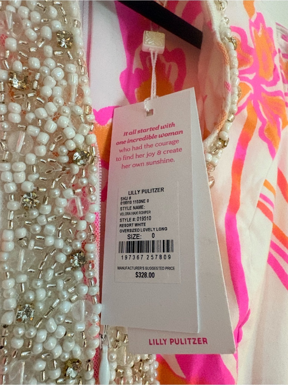 NWT Lilly Pulitzer Velora Maxi Romper Size 0 - Picture 4 of 6